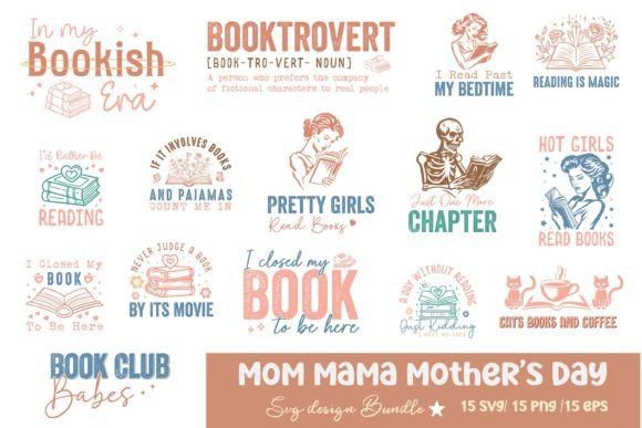 Book Reading SVG Design Bundle: A Must for Creative Crafts and Graphics