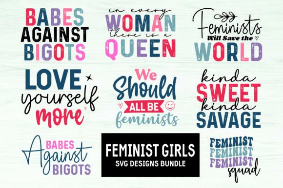 Feminist Girl SVG Designs: A Must-Have for Crafters