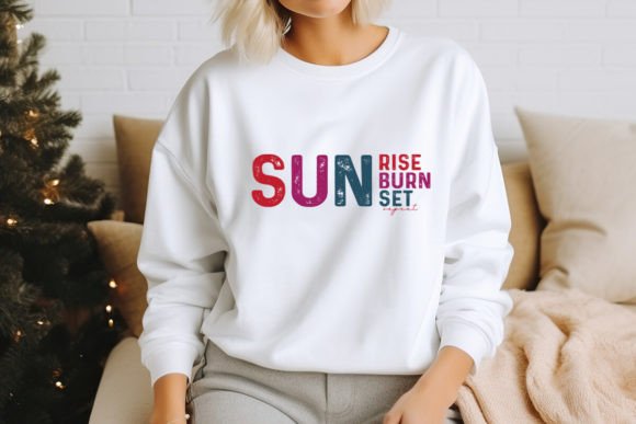 Perfect for Local Brands: Sunrise Sunburn Sunset Repeat SVG