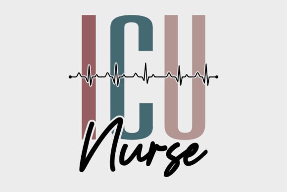 Retro Nurse SVG Design for ICU Nurses