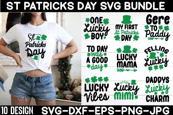St Patricks Day SVG Bundle: Perfect for Creative Crafts and Graphics