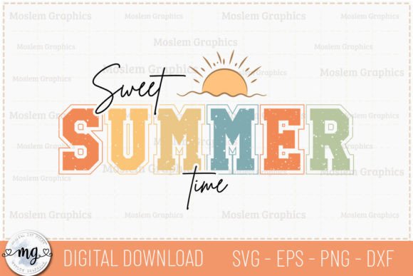 Sweet Summertime - Retro Summer SVG for Creative Graphics